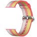 Curea iUni compatibila cu Apple Watch 1/2/3/4/5/6/7, 38mm, Nylon, Woven Strap, Rainbow